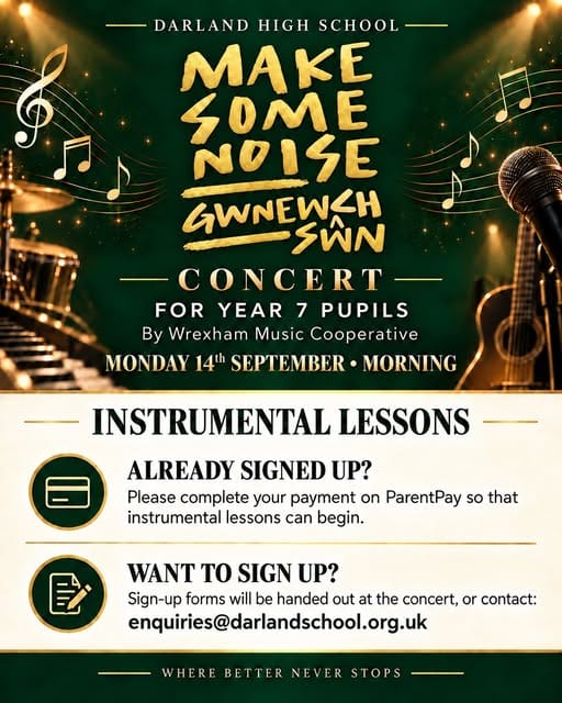 Make some noise concert at Darland tomorrow