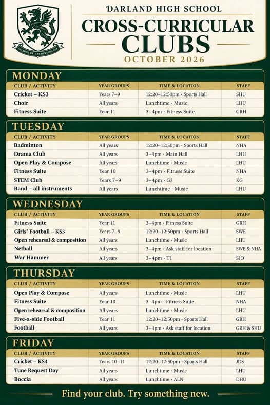 Cross-Curricular Clubs
