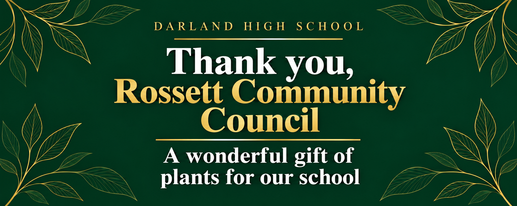 A fantastic gift from Rossett Community Council